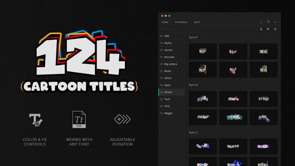 Cartoon Titles for Premiere Pro（937792）-技能树